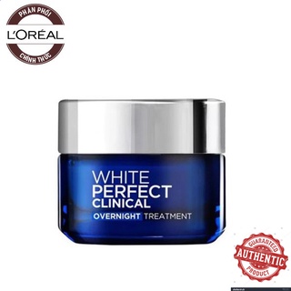 Kem Dưỡng Trắng, Mờ thâm, Nám Da Ban Đêm L'Oreal White Perfect Clinical Overnight