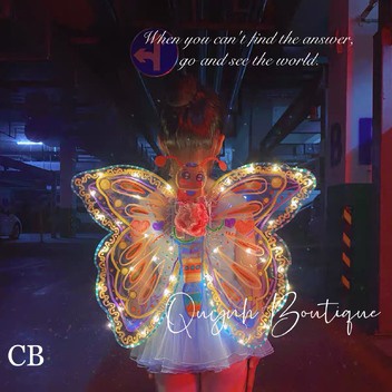 CÁNH BƯỚM ĐÈN LED phụ kiện xinh cho bé Quỳnh Boutique