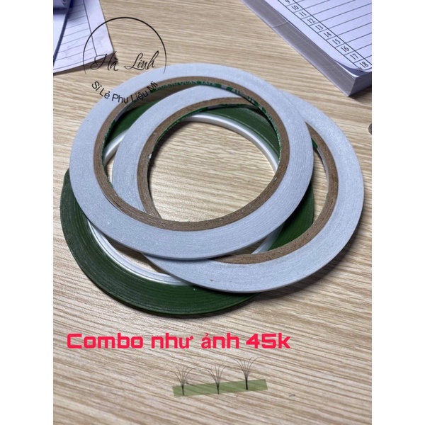 CUỘN TẠO FAN XANH NHIỆT  tặng kèm 2 cuộn keo 2 mặt nhỏ
