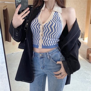 Áo crotop hở lưng nữ