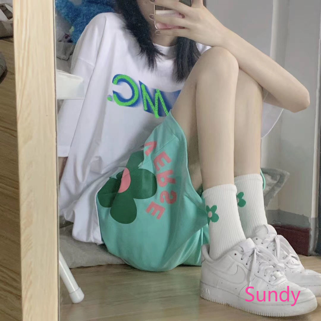 Quần Dài Thể Thao In Hoa Nhỏ Thời Trang Mùa Hè Cho Nữ | BigBuy360 - bigbuy360.vn