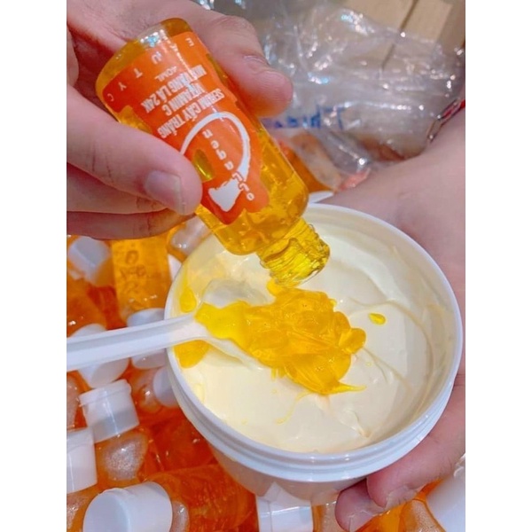 Serum collagen cáy trắng mix vàng lá