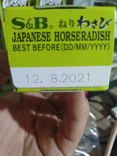 MÙ TẠT S&B WASABI HÀNG CHUẨN NHẬT BẢN