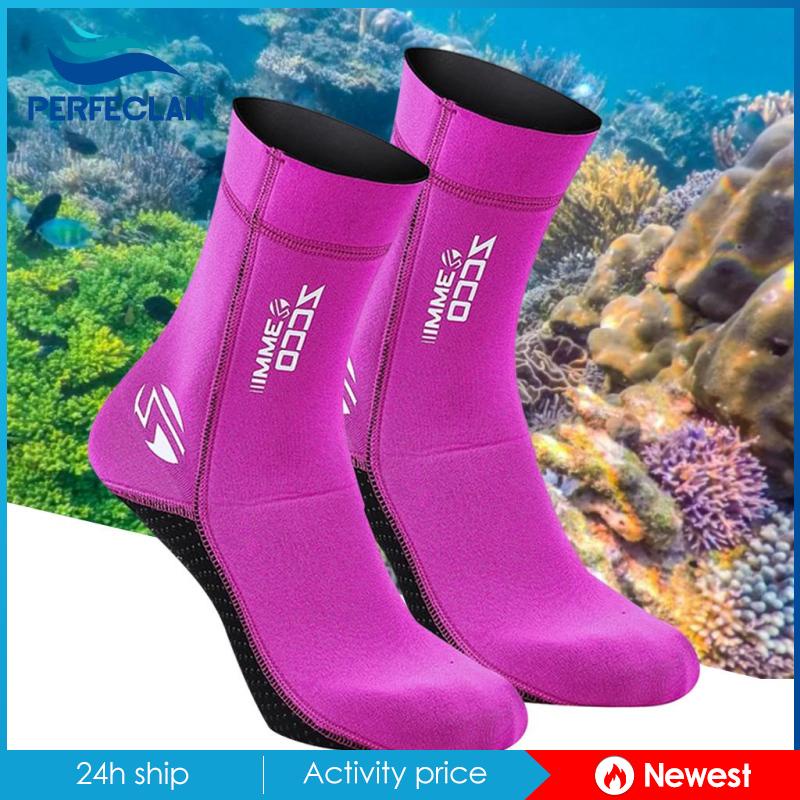 Giày Bốt Lặn Biển Bằng Cao Su Tổng Hợp Màu Đen Ấm Áp XS