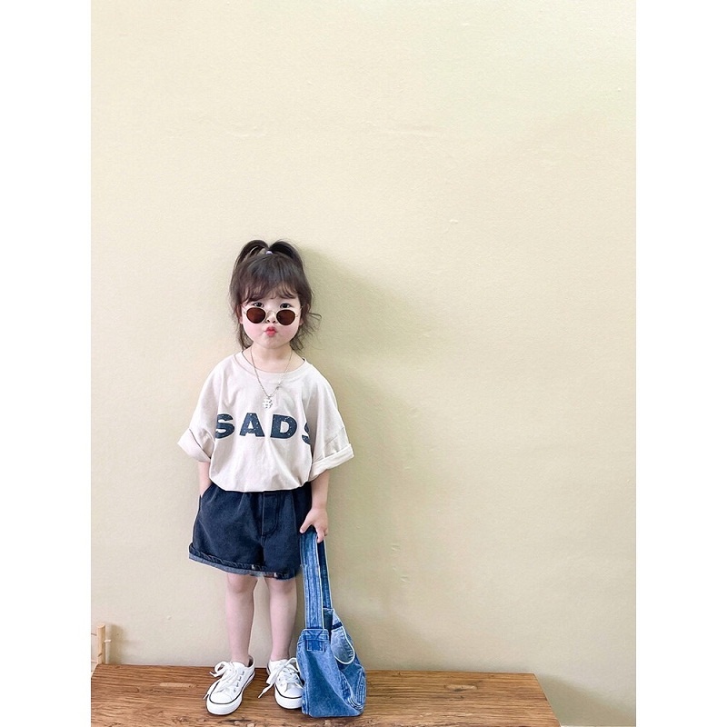 ÁO THUN STYLE HÀN QUỐC SADS FORM TO DÀNH CHO BÉ GÁI VÀ BÉ TRAI
