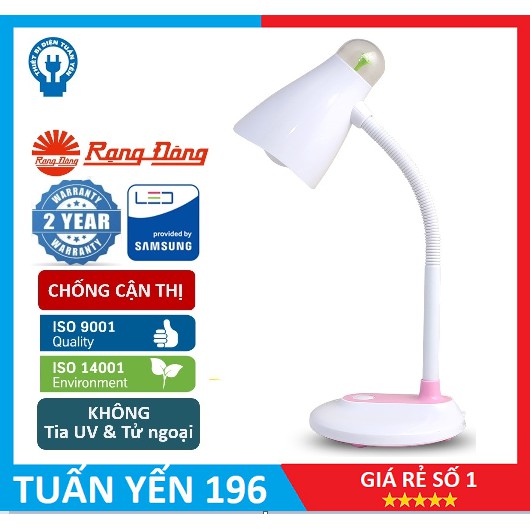 ✨Đèn bàn, đèn học chống cận kèm bóng LED cao cấp 5W Rạng Đông ✨- Ánh sáng Trắng/ Vàng (RL-32)