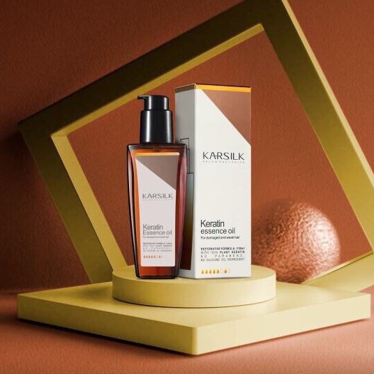 Tinh dầu dưỡng tóc Karsilk Keratin Essence Oil cho tóc khô hư tổn 100ml
