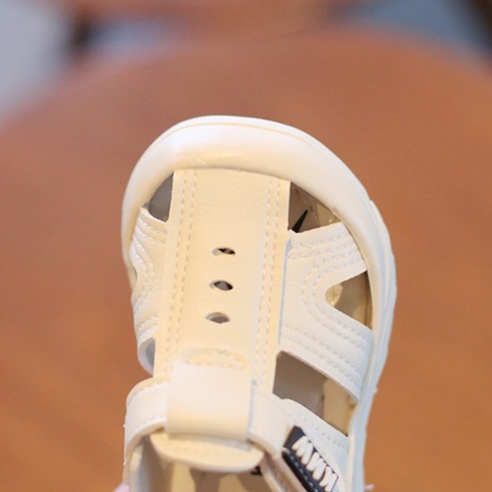 Loại 1_Dép sandal tập đi KMW  Kids siêu mềm, mũi rọ cho bé trai bé gái từ 0 đến 4 tuổi chống trơn trượt hiệu quả