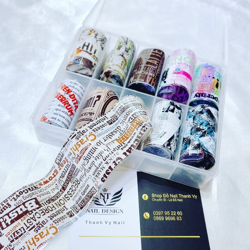 Foil Giấy Dán, Keo Foil [Thanh Vy Nail]
