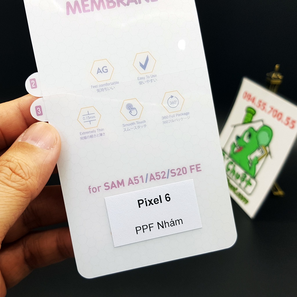 [Mặt Trước-Ảnh Thật] Dán PPF Google Pixel 6 Cường Lực Dẻo Trong/Nhám
