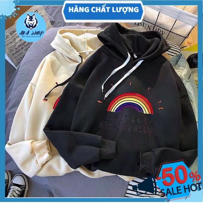 Áo khoác hoodie nam nữ unisex cầu vòng [HÀNG CAO CẤP] | BigBuy360 - bigbuy360.vn