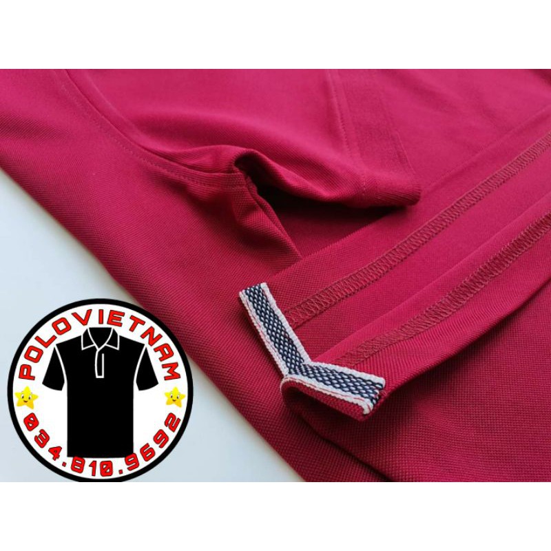 Áo thun Polo nam cổ bẻ Basic màu Đỏ Đô , vải cá sấu - không xù lông, không ra màu, thấm hút mồ hôi, form regular fit | BigBuy360 - bigbuy360.vn