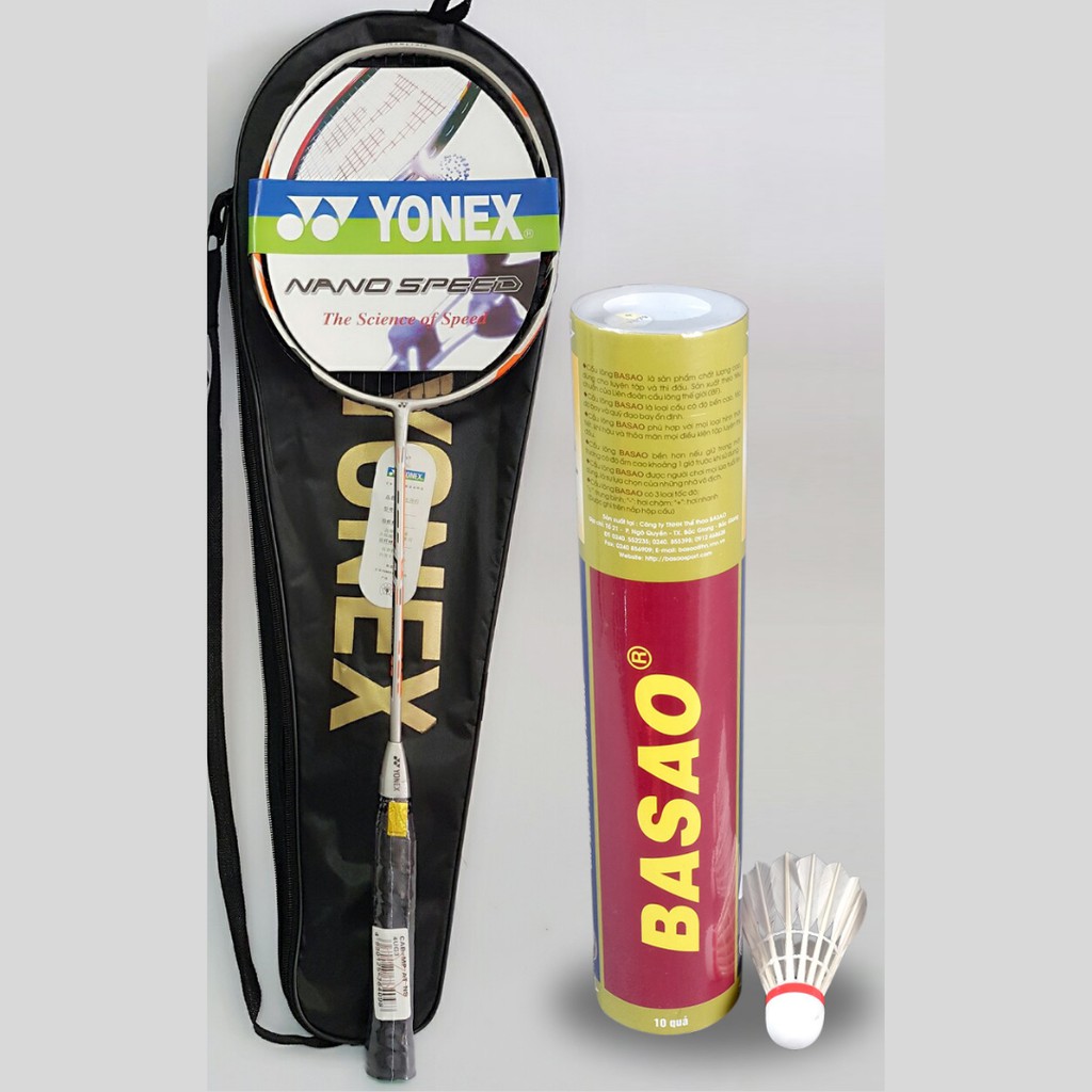 Vợt Cầu Lông đơn Cước (1 chiếc) - HÀNG CHẤT LƯỢNG CAO Tặng Kèm 1 hộp cầu 3 sao
