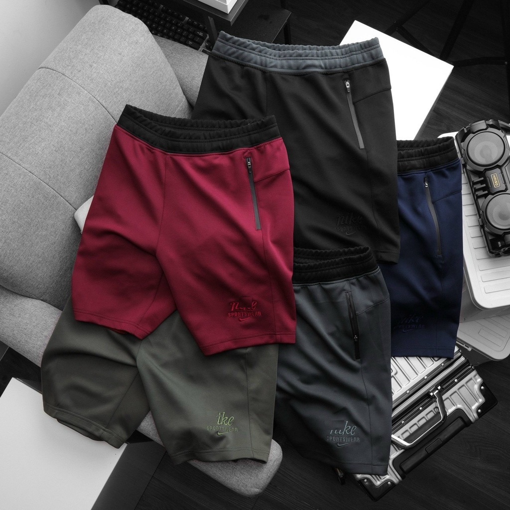 QUẦN SHORT NK CAO CẤP - PHỐI LƯNG - DÂY KÉO XỊN - LOGO THÊU - 5M