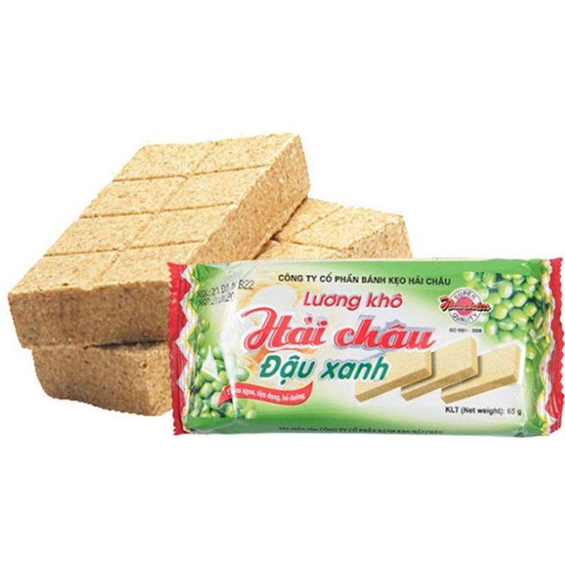 Lương khô Hải Châu 5 sao mix vị bánh lương khô Lodaz thơm ngon gói 65g tiện lợi