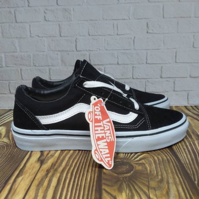 Giày Vans Old Skool 100% Real Pict Màu Trắng Đen Chất Lượng Cao