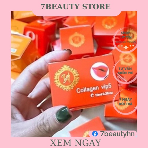 Dưỡng môi Colagen Vip5 sịn sò