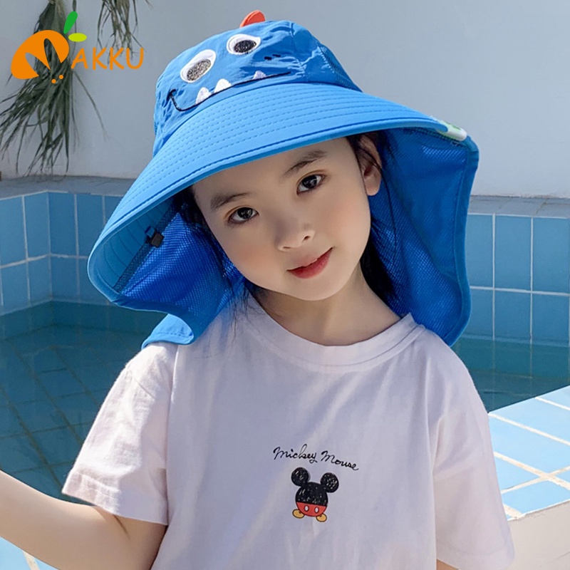 Nón Tai Bèo Chống Tia UV Họa Tiết Động Vật Dễ Thương Cho Bé Gái