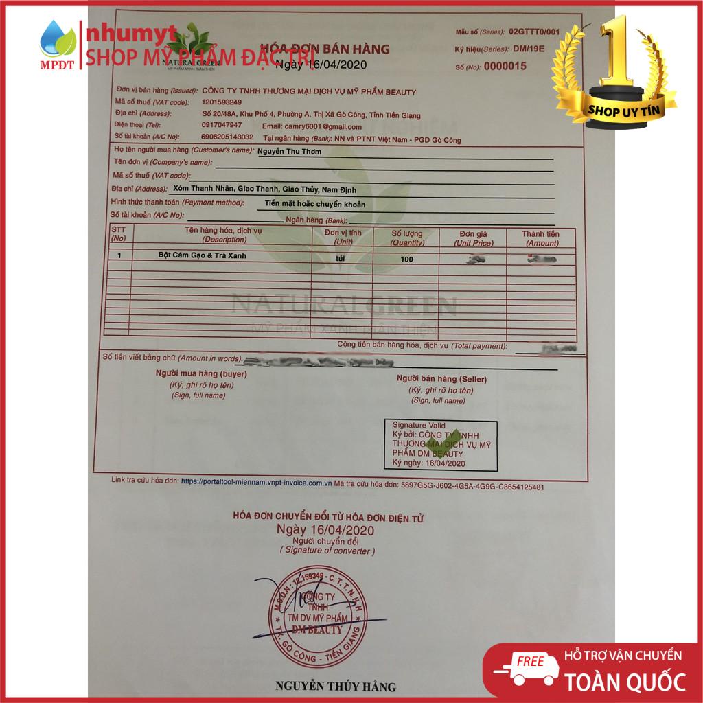 500gr Bột cám gạo trà xanh,ủ trắng trà xanh,rửa mặt và tắm trắng body chính hãng mỹ phẩm thiên nhiên | BigBuy360 - bigbuy360.vn