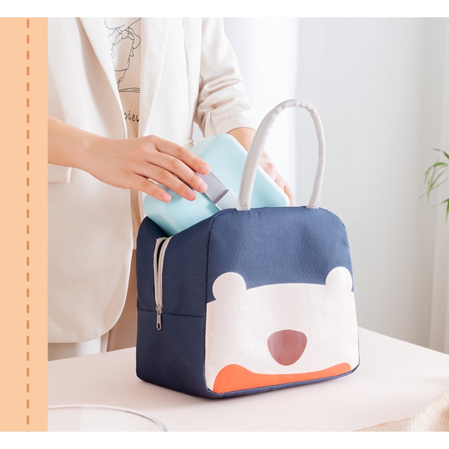 Túi đựng hộp cơm văn phòng,  túi xách mang cơm đi làm, túi vải đẹp, túi giữ nhiệt hộp cơm, chống thấm nước