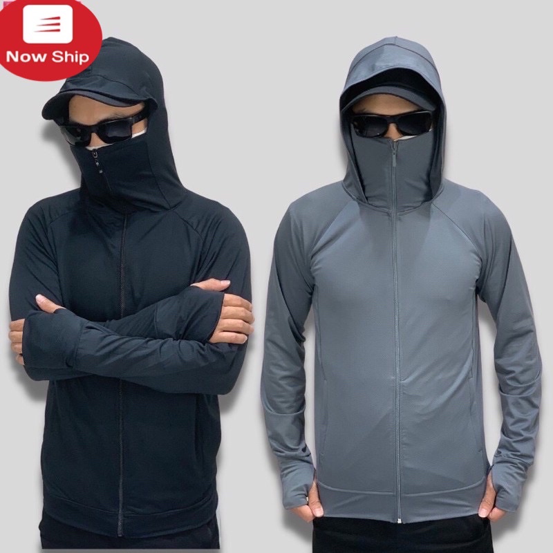 Áo chống nắng nam nữ thời trang thể thao Hàn Quốc thông hơi thoáng mát, che mặt, ngăn tia UV tuyệt đối ANU