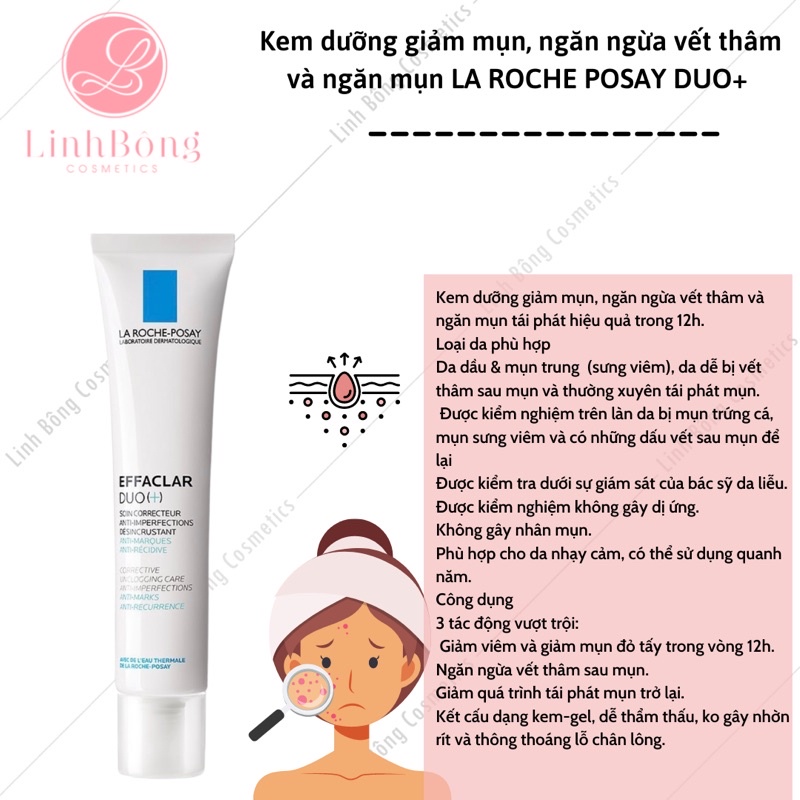 KEM GIẢM MỤN LA ROCHE POSAY DUO+ 40ML