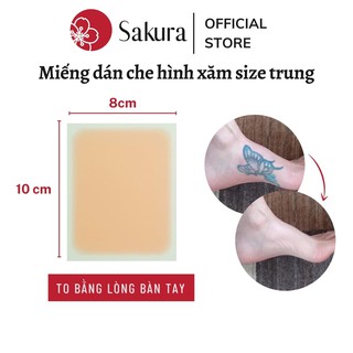 Miếng che hình xăm Nhật Bản size trung 8x10cm chống nước, chống mồ hôi, không dính bẩn quần áo