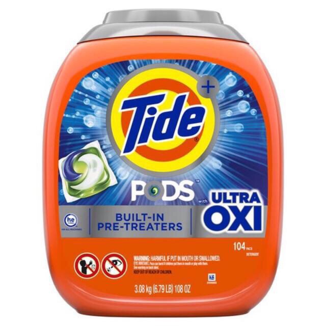 Viên Giặt Xả 4 In 1 Tide Pods Ultra Oxi Nhập Khẩu Mỹ, Hương Thơm Quyến Rũ, Freeship Toàn Quốc