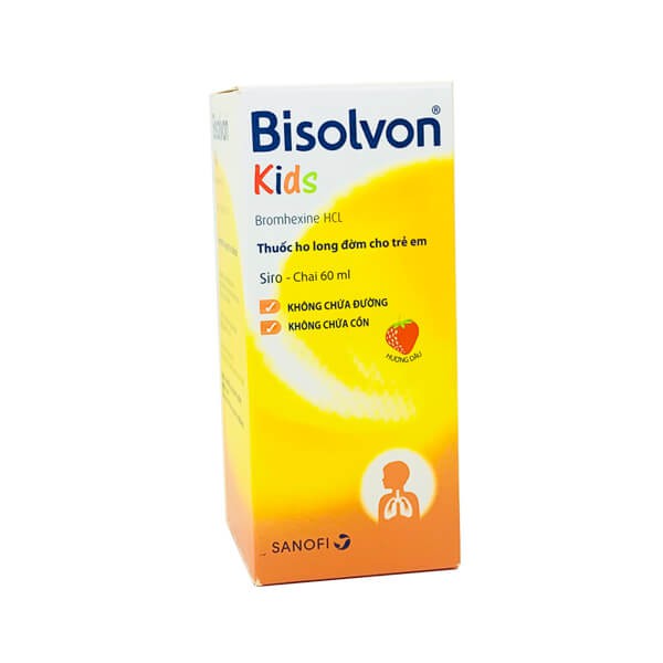 [GIÁ GỐC] BISOLVON KIDS siro giúp bổ phế hương dâu chai 60ml