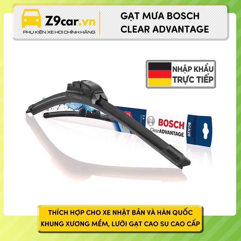 Gạt mưa Bosch Clear Advantage BẢN MỚI NHẤT chính hãng bảo hành 6 tháng