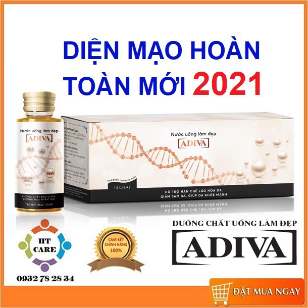 ✅ COLLAGEN ADIVA DẠNG NƯỚC - HỘP 14 LỌ | WebRaoVat - webraovat.net.vn