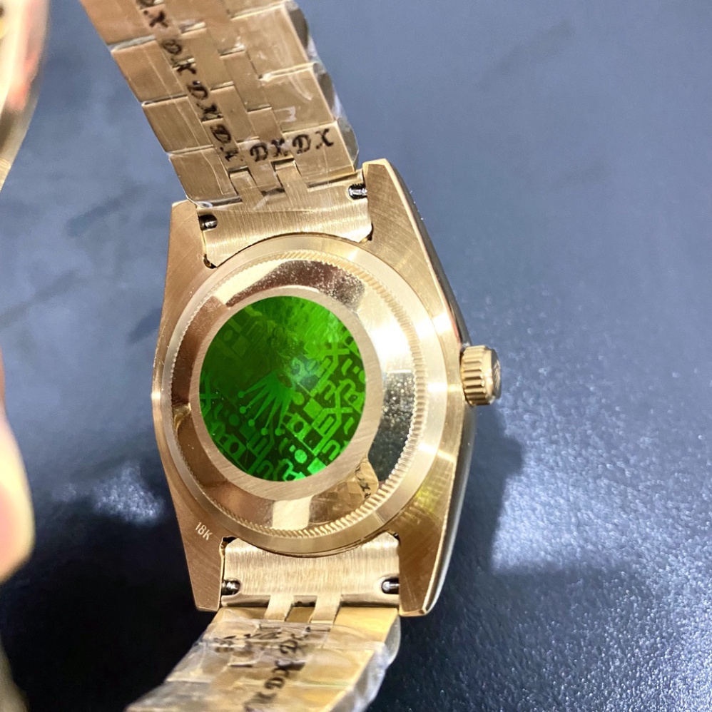 Đồng Hồ Nam RoLex Sapphire RA22 Mặt VÀNG Day-Date  Máy cơ Automatic Nhật Chống xước Tuyệt Đối