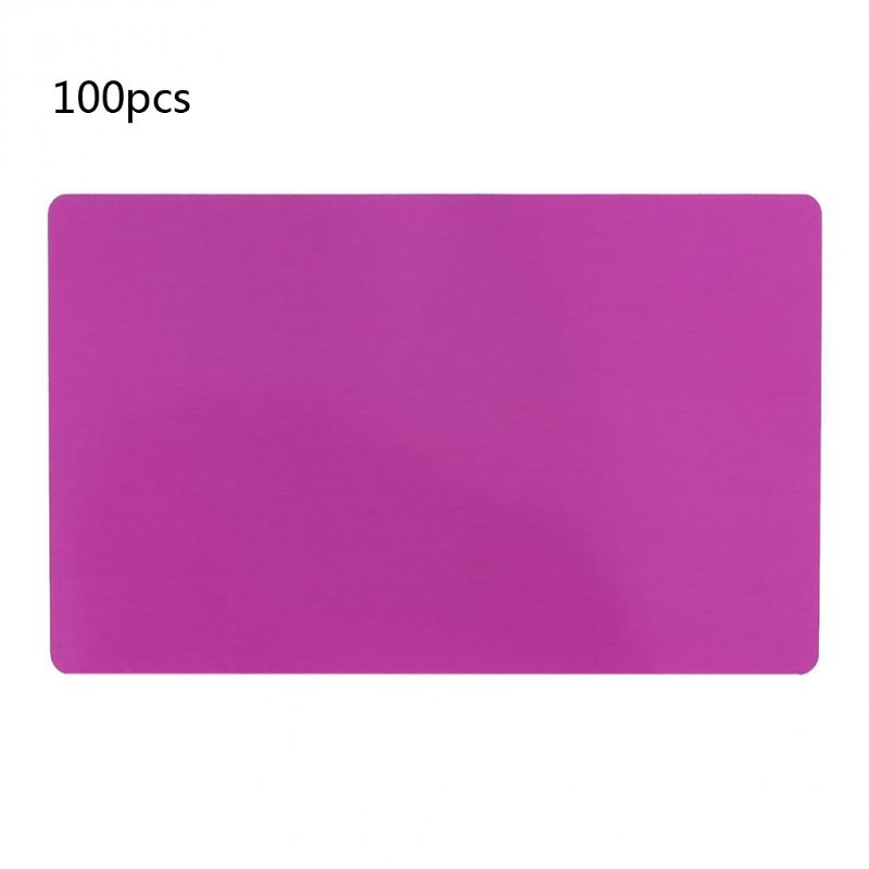 Set 100 Thẻ Tên Bằng Nhôm Trơn Dành Cho Cửa Hàng