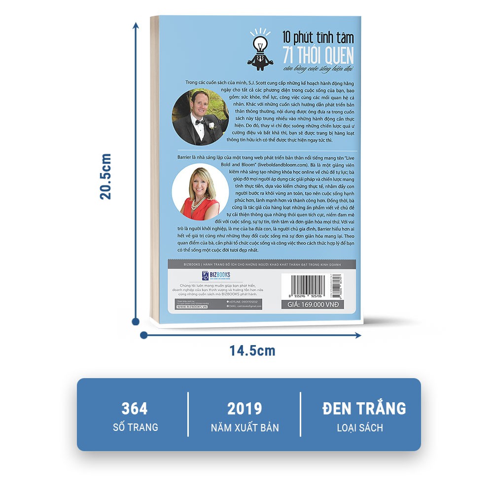 Sách 10 Phút Tĩnh Tâm 71 Thói Quen Cân Bằng Cuộc Sống Hiện Đại BizBooks