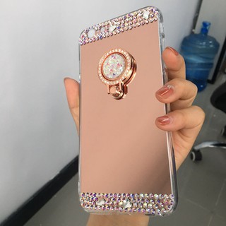 Ốp điện thoại kèm khuyên xỏ ngón tay thời trang cho Samsung J2 J3 J5 J7 Prime Note 3 4 5 8