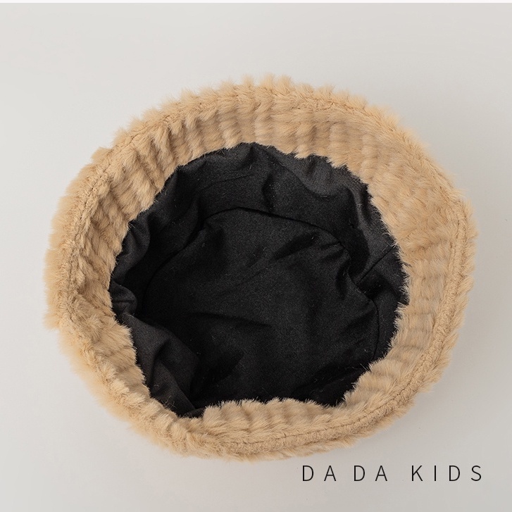 Mũ Bucket Màu Trơn Thời Trang Thu Đông Cho Bé