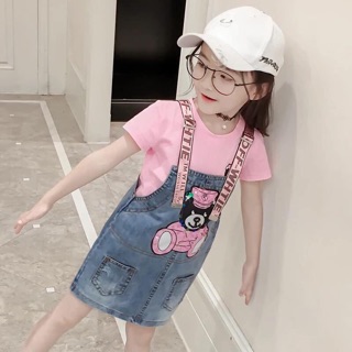 [Hàng oder 10-15 ngày về] Set áo váy bò