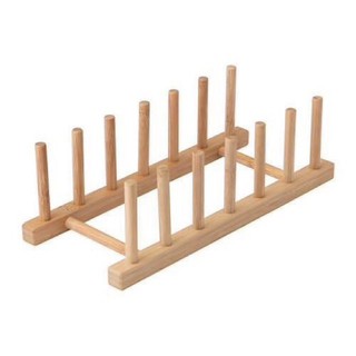 Kệ để đĩa bằng gỗ ostbit ikea