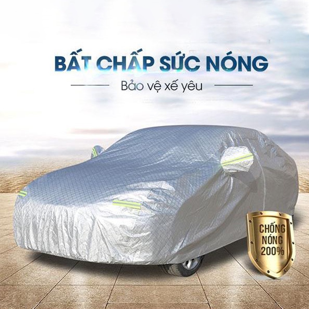 Bạt Phủ Ô Tô 4 chỗ và 7 chỗ Đường May Kép Trần 2 Lần Chỉ Chắc Chắn Bạt Trùm Xe Hơi 3 LớpChất Liệu Cao Cấp Chống Nắng Mưa