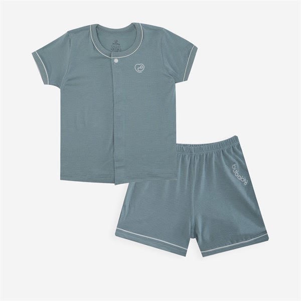 [BUBABY]Bộ áo ngắn tay cài giữa, quần đùi - Buzzik