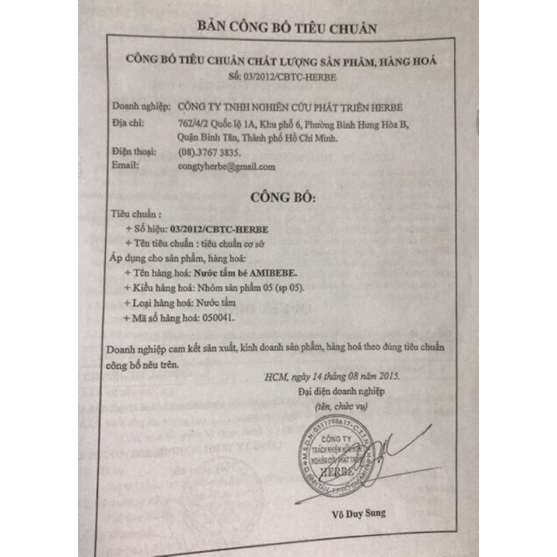 Nước tắm thảo dược JUSTBEBE/Amibebe 250ml