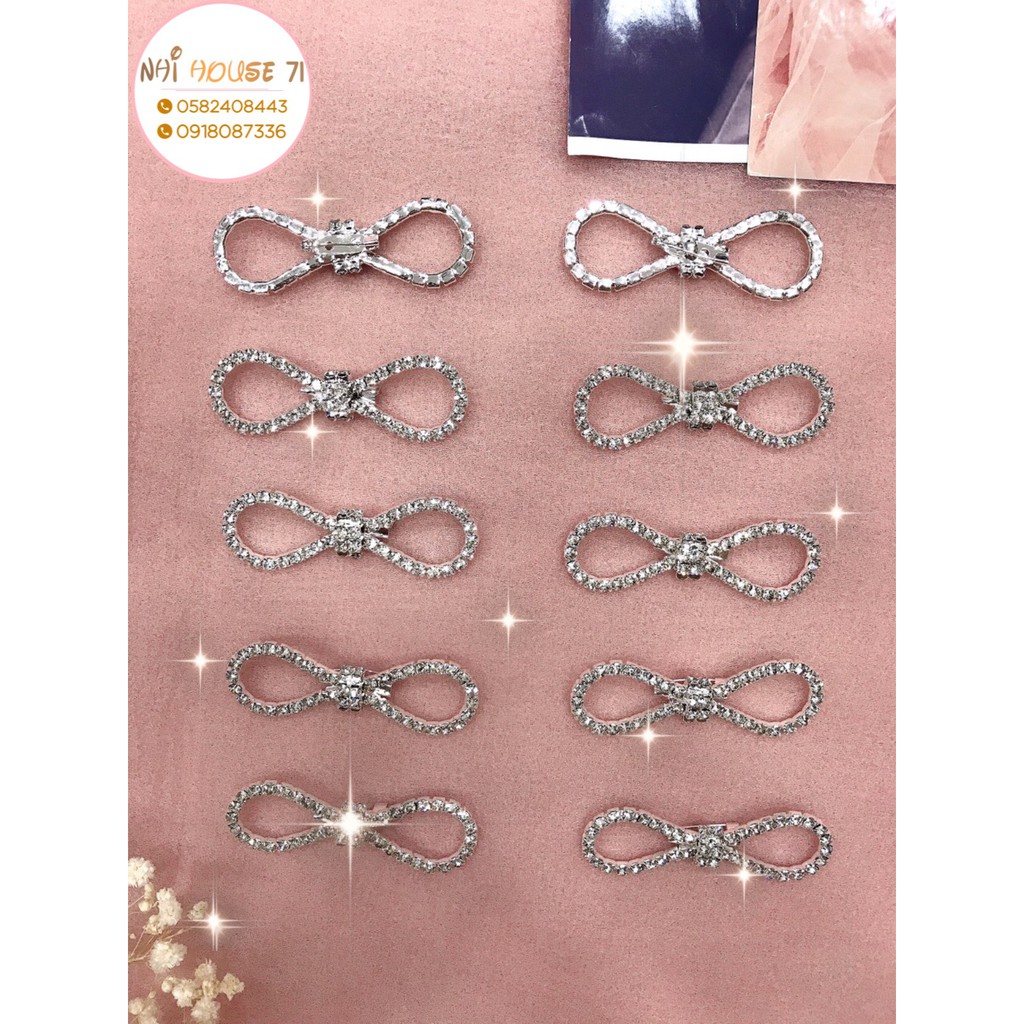 [Freeship 50k] Tag Cài Áo Đính Đá Nữ Tính Phong Cách Thời Trang NHISTORE
