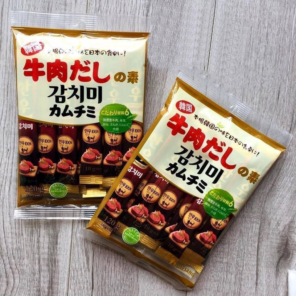 Hạt nêm thịt bò, nấm rau Deasang cho bé (10g x 12 gói) [Date T1/2024]