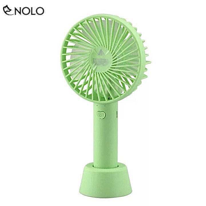 QUẠT MINI TÍCH ĐIỆN CẦM TAY, CÓ ĐẾ, SIÊU MÁT VỚI 3 CHẾ ĐỘ - CÓ THỂ SẠC, TẶNG KÈM CÁP SẠC USB
