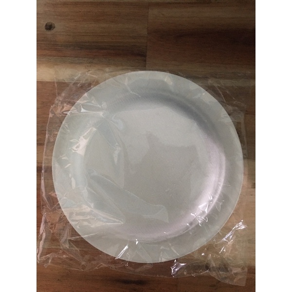 Set 10 dĩa giấy bã mía trơn 15.5cm