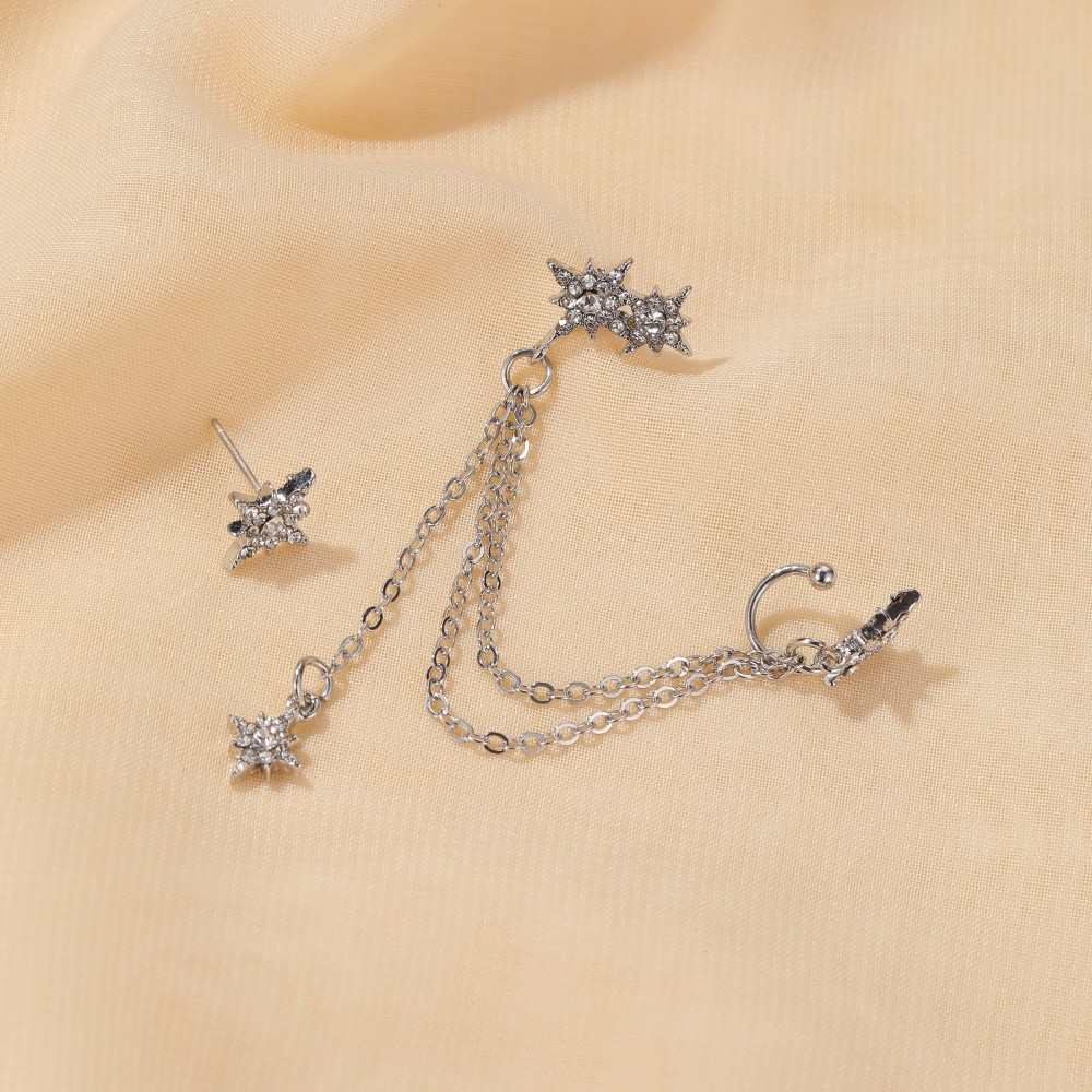 Stylish Personality Pair Star-shaped Earrings Tassels For Women