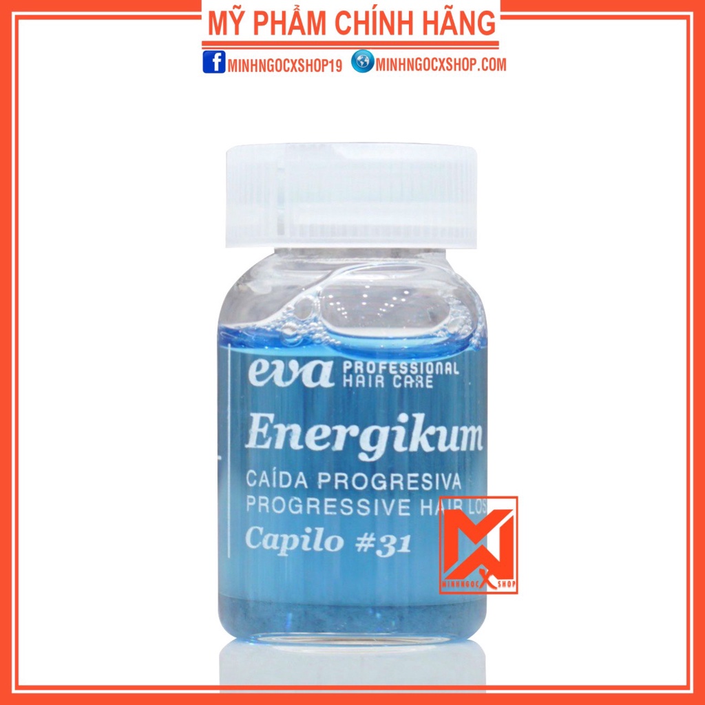 Tinh Chất Chống Rụng Tóc Kinh Niên, Kích Mọc Tóc Cho Da Đầu Thường Eva Capilo Lotion Energikum Hộp 10X7ml