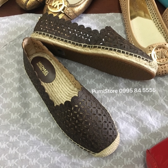 Giày Slip on Alexis Perforated Logo MK