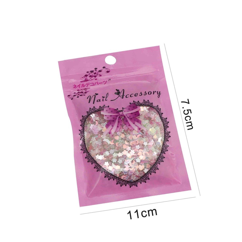15g/30g Sequin Nhiều Màu Sắc Dùng Để Trang Trí Móng Nghệ Thuật