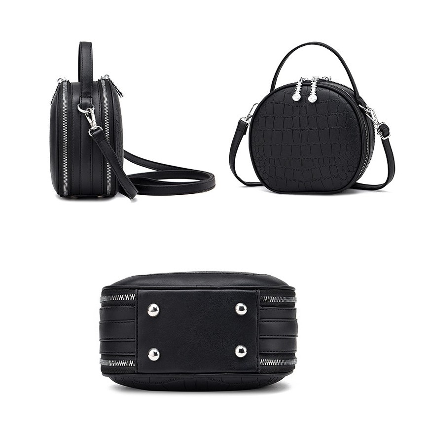 Túi đeo chéo nữ, Túi xách tròn thời trang Hàn Quốc